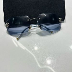 Authentic vintage square Chanel sunglasses.